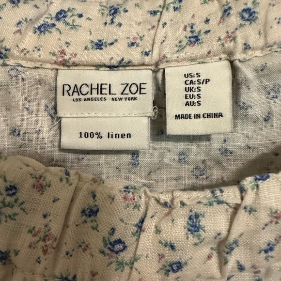 NWOT—Rachel Zoe Linen Top - Picture 6 of 6